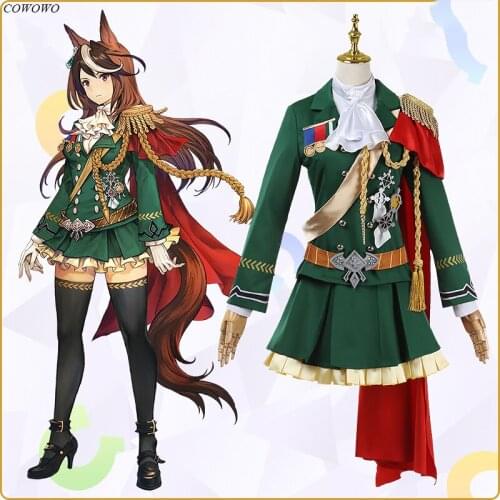 Anime! Umamusume:Pretty Derby Symboli Rudolf Battle Suit Elegant Uniform Cosplay Costume Halloween Party Outfit Women 2021 NEW