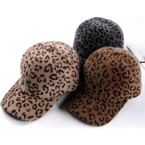Women Cotton Hat Sport Girls Students Fashion Famous Outdoor Sports Leisure Warm Caps Leopard Style Baseball Cap