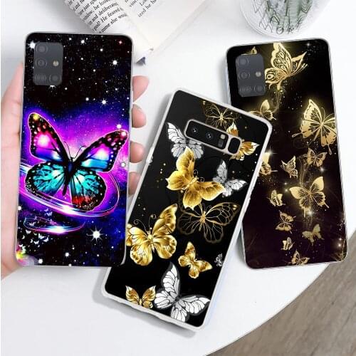 Aesthetic Butterfly Case for Samsung Galaxy A21S A32 A41 A52 A72 A71 A70 4G/5G S10 S20 S21 Plus Ultra Ins Style Shockproof Cover