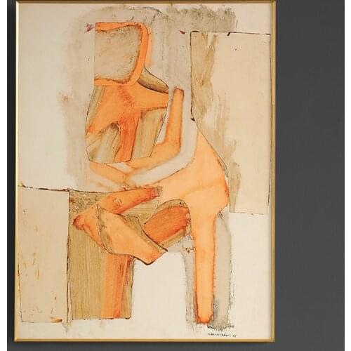 Decorative Painting Northern European-Style Expression norhor Modern Abstract Performance Doctrine Color Pasteup