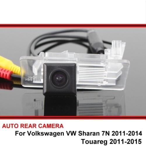For Volkswagen VW Sharan 7N Touareg 2011~2015 trasera Car Rearview Parking Reverse Backup Rear View Camera HD CCD Night Vision