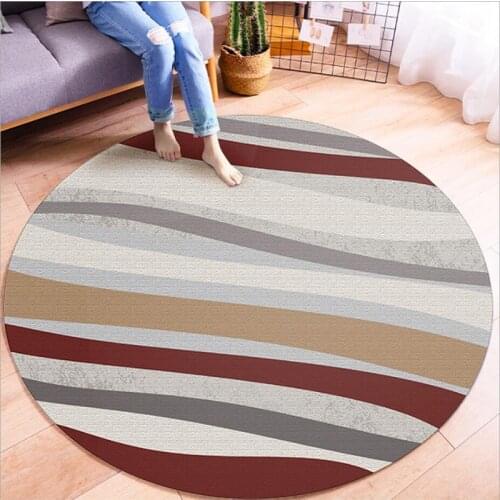 Geometric Living Room Decoration Big Carpet Round Modern Minimalist Non-slip Sofa Bedroom Coffee Table Floor Mat Part Two