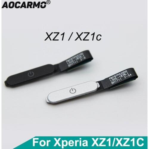 Aocarmo Power On/Off Switch Fingerprint Button Touch ID Flex Cable Ribbon For Sony Xperia XZ1 / XZ1C Compact G8341/42 G8441/42