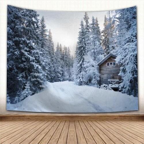 Nice Snow Mountain Tapestry Colorful Psychedelic Decorative Carpet Wall Fabric For Living Room Bedroom Tapestries Accessories