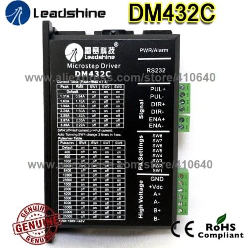 Genuine Leadshine Stepper Drive DM432C 2 Phase Digital Stepper Drive Max 40 VDC and 3.2A FREE SHIPPING