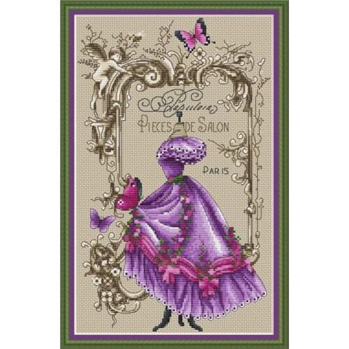 ZZ1597 DIY Homefun Cross Stitch Kit Packages Counted Cross-Stitching Kits New Pattern NOT PRINTED Cross stich Painting Set