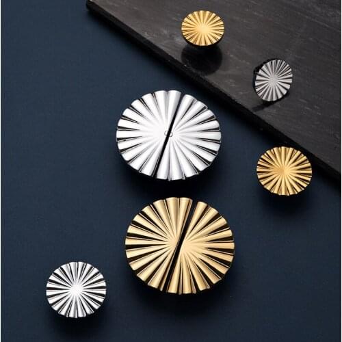 DIY Semi-Circular Shape Drawer Knobs Kitchen Door Handles and Knobs European Antique Furniture Sector Cabinet Gold Brass Pulls