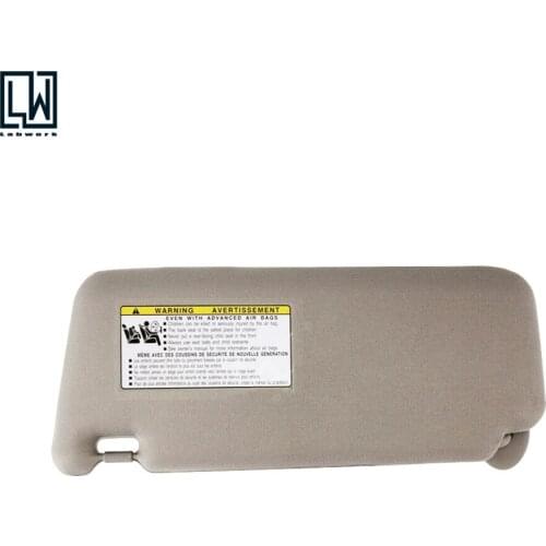 Right Passenger Side Sun Visor Gray for 2007-2011 Toyota Camry W/ Sunroof Light