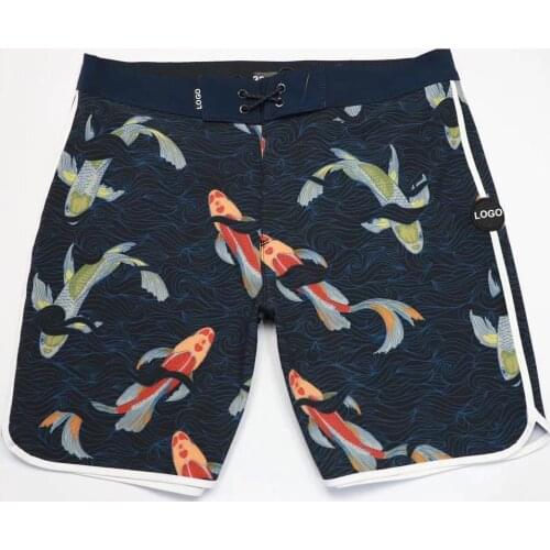 Summer Board Shorts Fashion Printed Phantom Surf Swim Bermuda Shorts Quick Dry Waterproof 4-way Elastic Mens Beach Shorts Trunks