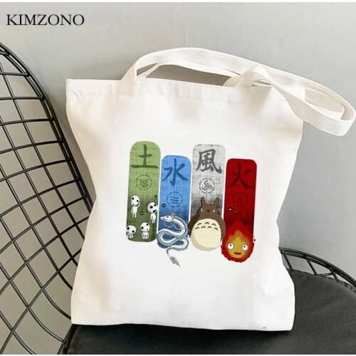 Studio Ghibli Totoro shopping bag bolsa grocery eco bolso shopper cotton bag ecobag fabric sac cabas cloth cabas