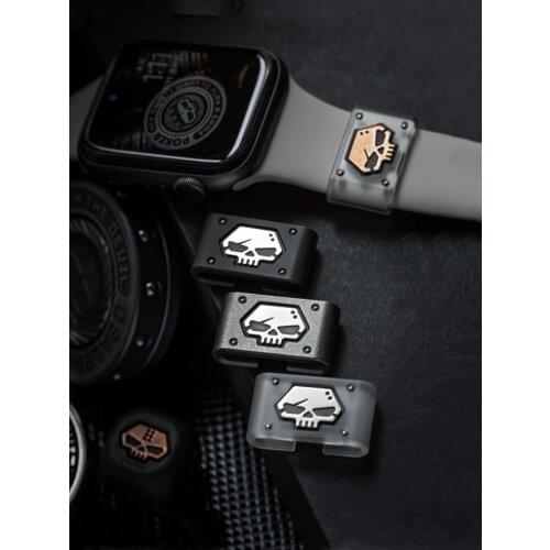 Skull Tactical Bag Buckle Clips Molle 2099 Watch Backpack Jackets Strap Ring Buckle Metal Accessory Activity Bezel EDC Ring Gift