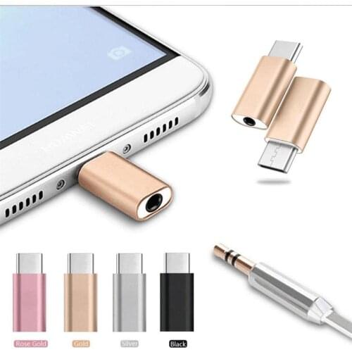 5Pcs Universal USB Type-C Mobile Connector Injection 3.5mm Jack Converter Earphone Audio Adapter Cable Headphone Aux Accessories