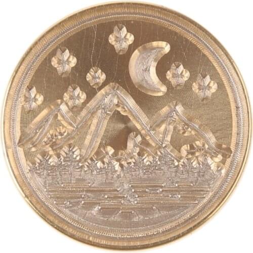 J60B Seal Copper Envelope Seal First Letter Animation Icon Lacquer Seal Copper Head Greeting Card DIY Decoration