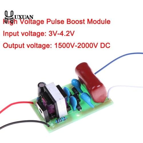 1PC DC-DC 3V-4.2V 3.7V Step-up To 1500V-2000V 1800V High Voltage Pulse Boost Module