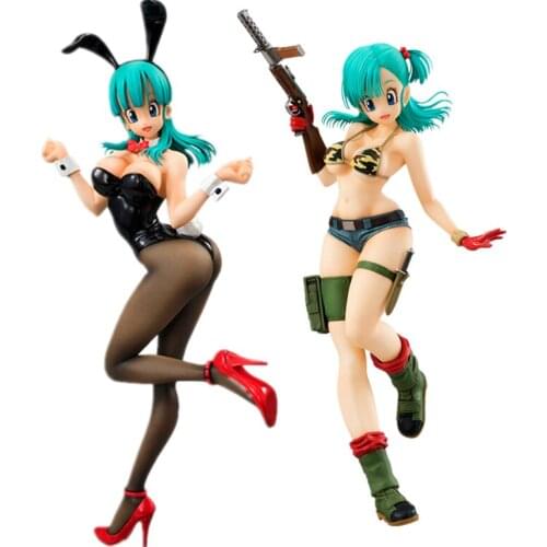 Japanese Anime Model Dragon Ball Girl Boomer Bikini Military Uniform Figure Bulma Bunny Girl Figure