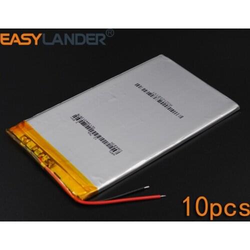 10pcs/Lot 3.7V 3350mAh 3366115 Rechargeable li Polymer Li-ion Battery Fr Bluetooth Notebook E-Book Power Bank Portable Consumer
