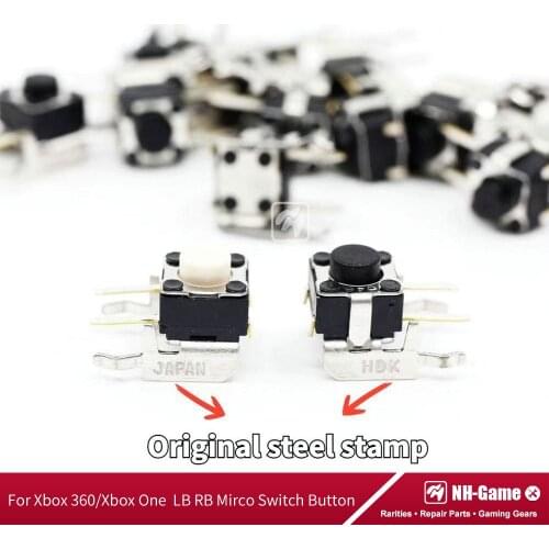100 Pcs/Lots Repair Parts LB RB Switch Button Joystick Bumper For Xbox360 Controller For Xbox One/Slim Gamepad Trigger