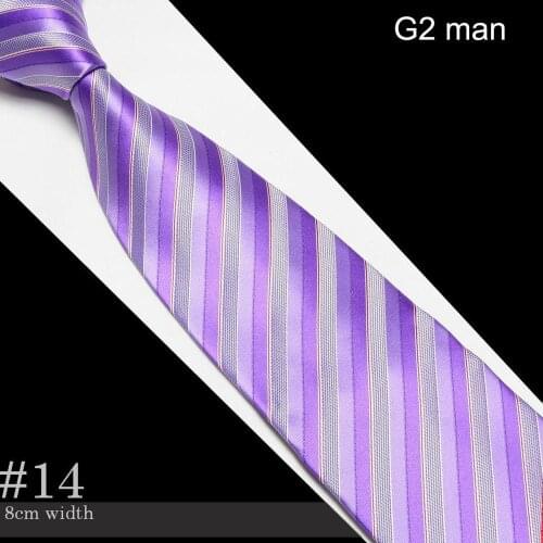 2018 purple Mens Microfiber Neckties fashion wedding silk tie neck ties striped business adult neck tie #14
