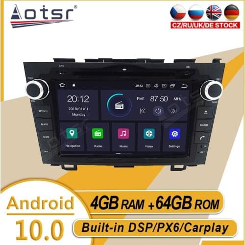 64GB For HONDA CRV 2006 2007 2008 2009-2011 Car Stereo Multimedia Player Android GPS Navi Auto Auido Radio Carplay PX6 Head Unit