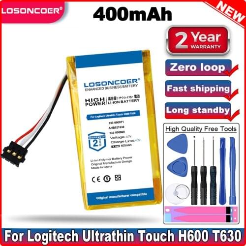 533-000071 AHB521630 400mAh Battery for LOGITECH G Pro Wireless,G304,G502, G703 Lightspeed, MX Vertical,UE310,UE3500,UE4500