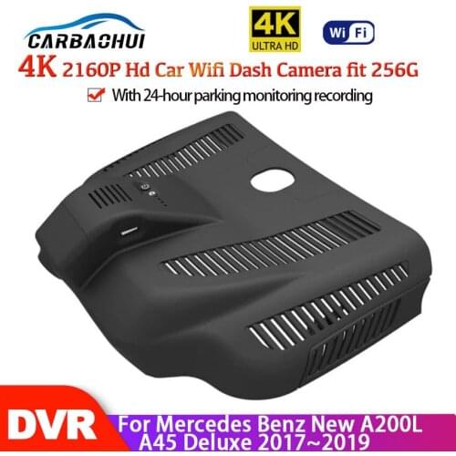 Car Wifi DVR Driving Video Recorder Front Dash Cam Camera APP Control Function For Mercedes Benz New A200L A45 Deluxe 2017~ 2019
