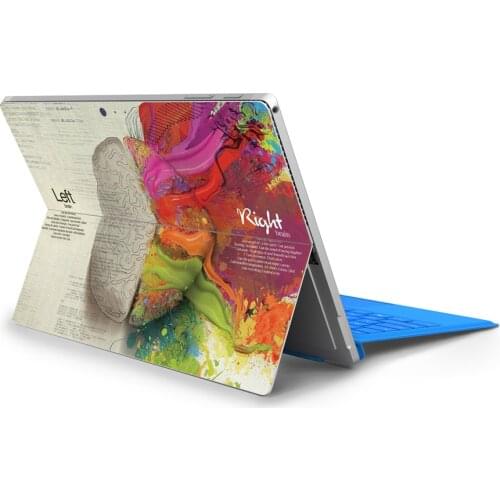 Laptop Stickers for Microsoft Surface Pro X Pro 3 4 5 6 7 Colorized brain series Vinyl Stickers for Surface Go/Go 2 Back Skin