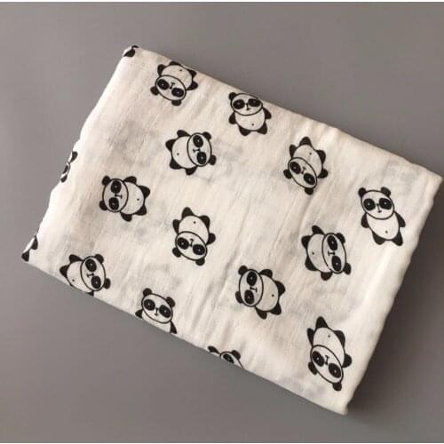 Baby Towel 120x120cm 2 Layers Organic Cotton gauze Material Children Towels Soft Cartoon Towel Baby Bath Towel For Newborns