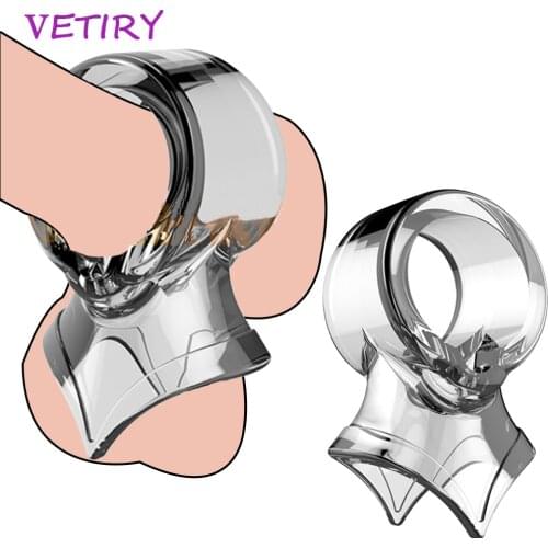 Elastic Penis Ring Dildo Extender Cock Chastity Cage Sex Toys for Men Adult Product Male Masturbator Delay Ejaculation Cock Ring