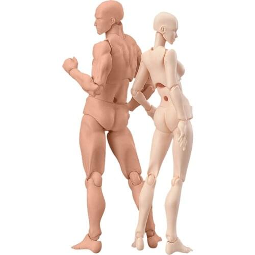 1 Set Drawing Figures For Artists Action Figure Model Human Mannequin Man and Woman Set Action Toy Figure Anime Figure Figurine