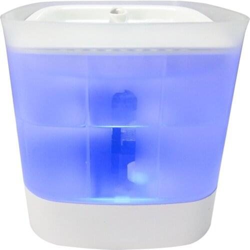Cat Water Fountain Plastic, 68oz/2L Intelligent Pump with LED Indicator Light, Pet Fountain with 2 Filters, Water Level Window