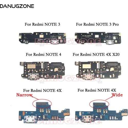 USB Charging Dock Port Socket Jack Plug Connector Charge Board Flex Cable For Xiaomi Redmi Note 4 4X / NOTE 3 PRO / NOTE 4X X20