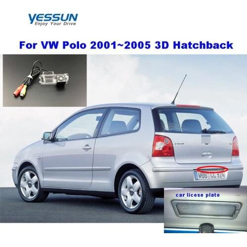 Yessun HD CCD Night Vision Car Rear View Camera For Volkswagen Polo 3D Hatchback 2001~2005 license plate camera