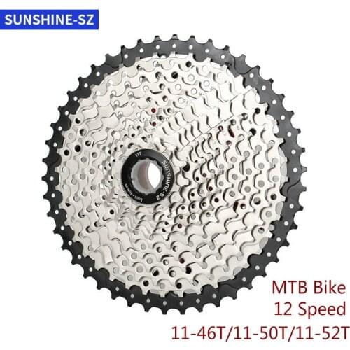 SUNSHINE MTB Bicycle Cassette 12 Speed Velocidade Mountain Bike Freewheel Sprocket 46T 50T 52T Bike Flywheel For SHIMANO SRAM