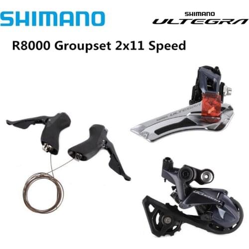 Shimano ULTEGRA R8000 22 speed Trigger Shifter + Front Derailleur + Rear Derailleur SS GS Groupset update from 6800
