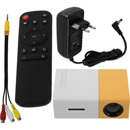 HD Mini Projector YG300 Home Theater LED Projector LCD Video Media Player Projector For 3D HDMI-compatible Movie Game Proyector