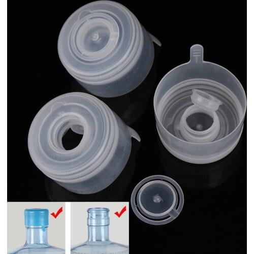 5Pcs/lot 3 Gallon Or 5 Gallon Reusable Replacemet Water Bottle Snap On Lids Caps Anti Splash Peel Off Tops Bucket Lid