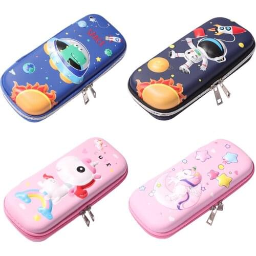 2021 New 3D Cartoon EVA Pencil Case Boys Pen Stationery Box Girls Cute Pencil Bag Office Stationary Supplies for Children Gifts