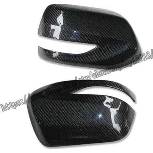 Fit For Subaru Legacy 2012 Real carbon fiber Look Side Door Mirror Cover Trim 2PCS