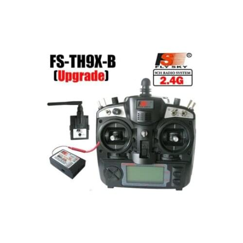 2.4G Flysky 9 Channel LCD Handle Type Remote Control Set FS-TH9X -B 9CH Radio Transmitter and 8CH Receiver FS-R8B