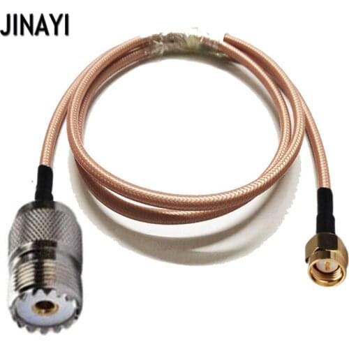 RG142 Low Loss Cable SMA Male to UHF SO239 Female RF Crimp Coax Pigtail Connector Cable 10/15/20/30/50CM 1/2/3/5/10M