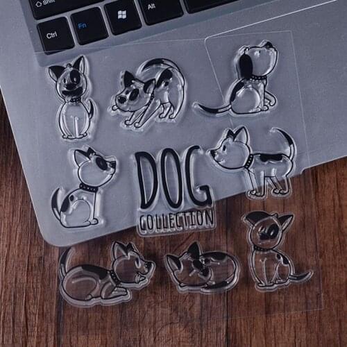 Cute Dog Stamp Or Stamp for DIY Scrapbooking/Card Making/Kids Fun Decoration Supplies