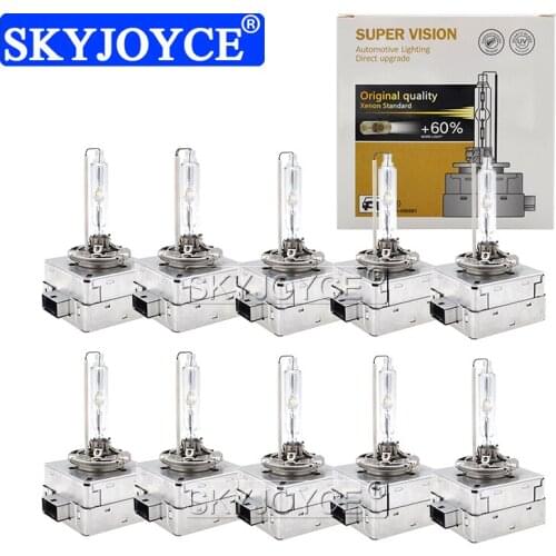 SKYJOYCE Wholesale 10PCS 55W D1S HID Xenon Bulb 4300K 5000K D3S HID Headlamp Bulb 6000K 8000K D1S Xenon 35W Car Headlight Bulb