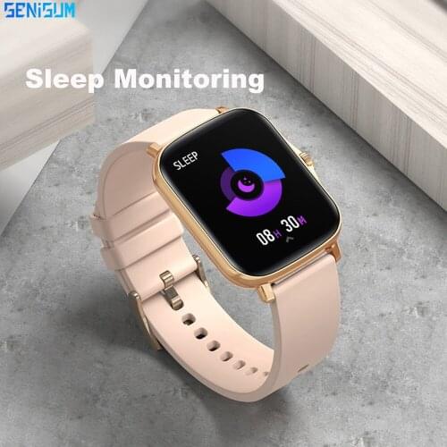 Music Play Smartwatch 1.72'' Full Screen Heart Rate Blood Pressure Sleep Monitor BT Call Reminder Pedometer Roation Button Watch