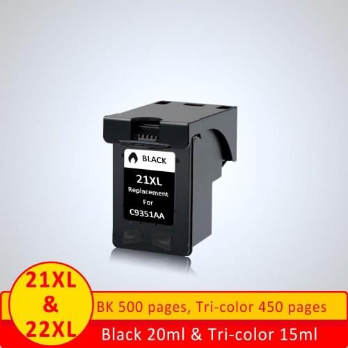XiangYu ink cartridge Replacement For hp 21 HP21 for HP 21xl Deskjet F380 F2280 F4100 F2100 F2200 F300