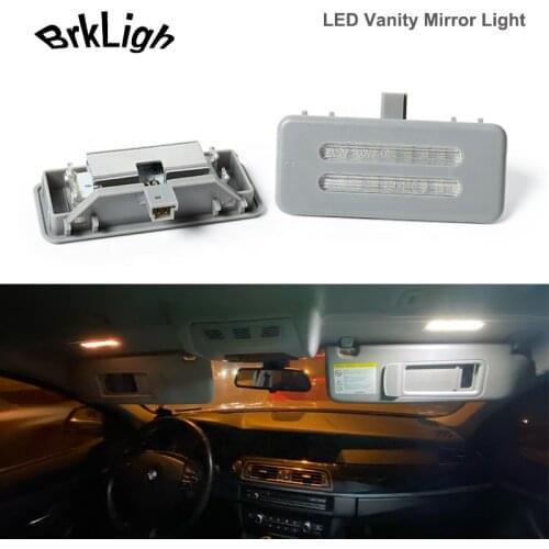 2Pcs No Error LED Vanity Mirror Lights For BMW E90 E91 E92 E60 E61 E84 X1 F25 X3 E70 X5 E71 X6 Reading Lamps Car Accessories