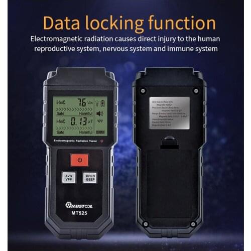 Electromagnetic Field Radiation Tester EMF Meter Handheld Counter Digital Dosimeter LCD Detector Measurement For Computer Phone