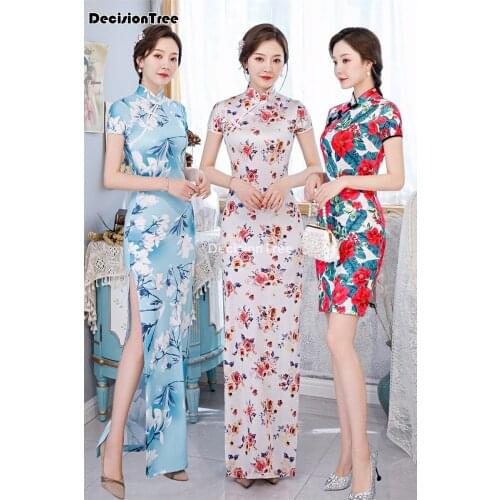 2021 traditional chinese dresses cheongsam dress sexy split tang costume banquet qipao chinese dress traditional wedding dresses