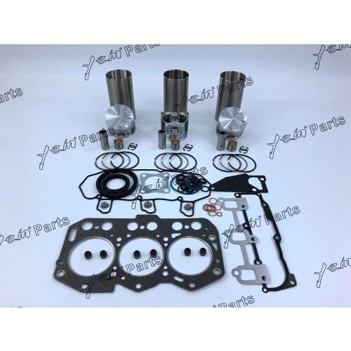 For Yanmar engine parts 3TNV76 liner kit with piston + piston ring + gasket set + cylinder liner + bearing