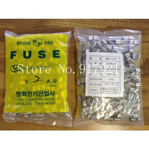 [ZOB] South Korea Ming and 30MW-B import 6X30 2A 250V fuse tube --200pcs/lot