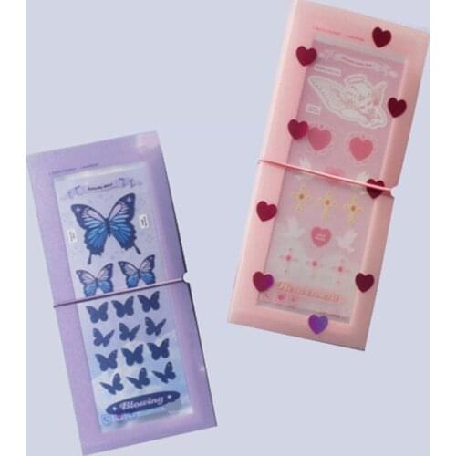 30 Slots Sticker Storage Volumes Filing Insert Stickers Book Folder Booklet Card Idol Transparent Decorative Stickers Stora M6W9